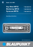 Blaupunkt Monterrey MP35 Operating instructions
