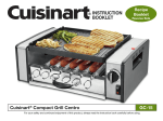 Cuisinart Compact Grill Centro GC-15 Operating instructions
