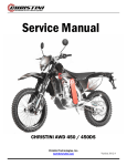 Christini AWD 450 Service manual