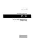 Radio Shack ET-1124 Owner`s manual