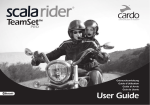 Cardo Systems SCALA RIDER TEAMSET User guide