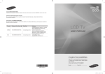 Samsung LN46B500 - 1080p LCD HDTV User manual