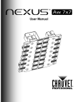 Chauvet Nexus User manual