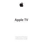 Apple apple tv 2nd generation Product information guide