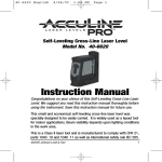 AccuLine 40-6620 Instruction manual