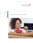 Control4 Rroom-based control system Specifications