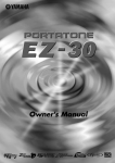 Yamaha Portatone EZ-205i Owner`s manual