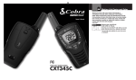 Cobra CXT345C Owner`s manual