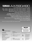 Yamaha AX-400 Owner`s manual