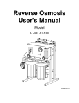Axeon Water Technologies AT-1000 User`s manual