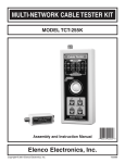 Elenco Electronics TCT-255K Instruction manual