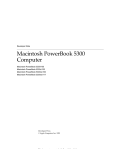 Apple Macintosh PowerBook 5300/100 Specifications