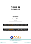 Axel MACROTEL X2 User manual