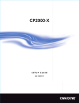 Christie CP2000-X Setup guide