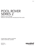 Aqua Products IN GROUND ROBOTIC SWIMMING POOL CLEANER Troubleshooting guide