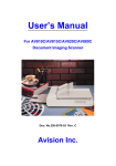 Avision AV880C User`s manual