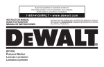 DeWalt GX390 Instruction manual