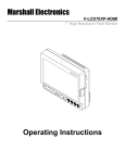 Marshall Electronics OR-434 Operating instructions