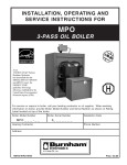 U.S. Boiler Company V8H SERIES Specifications