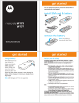 Motorola W177 User manual