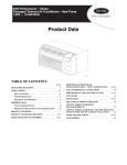 Carrier COMFORT 52C SERIES Product data