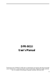 BSS Audio DPR-901ii User`s manual