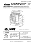 Mr. Heater MH18B Operating instructions