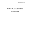 Aspire 3020 Series User`s guide