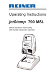 Reiner jetStamp 790 Operating instructions