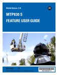 Motorola MTP830 S User guide
