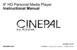 Aluratek Cinepal APMP101F Operating instructions