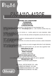 DeLonghi PAC A120E Specifications
