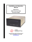 Audio international DVD-301-01-x Specifications