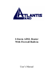 Atlantis Land I-Storm User`s manual