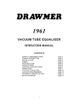 Drawmer 1961 Specifications