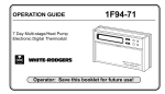 White Rodgers 1F94-71 Programming instructions