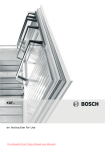 Bosch KGF Series Operating instructions