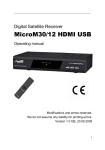 Microelectronic NH MicroM30/12 HDMI USB Specifications