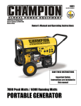 Champion Power Equipment 41311 Owner`s manual