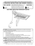 Mr. Heater HS25LP Operating instructions