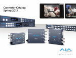 AJA HD10C2 Product specifications