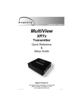 Magenta MULTIVIEW XR2000 Setup guide