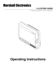 Marshall Electronics V-LCD70XP-3GSDI Operating instructions