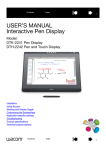 Wacom DTK-2242 User`s manual