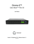 Chroma Color Block PSU30 User manual