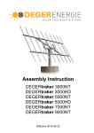 Deger Energie DEGERtraker 3000HD Operating instructions