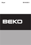 Beko DV 6120 X User manual