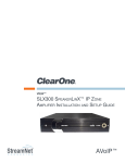 ClearOne SLX300 SpeakerLinX Setup guide