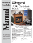 Regency Fireplace Products I31-LPG3 Operating instructions