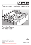 Miele FN 4957 User Guide Manual PDF - Fridge